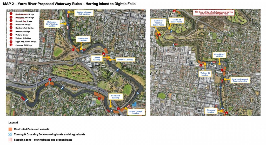 Yarra River Kayak Map Suspended: Yarra River Waterway Rules Consultation – Vr Fish