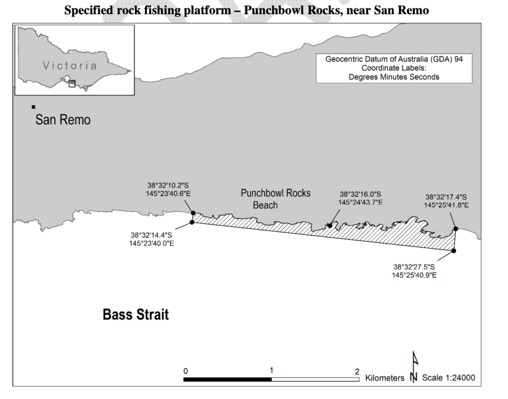 Life jackets now mandatory when rock fishing